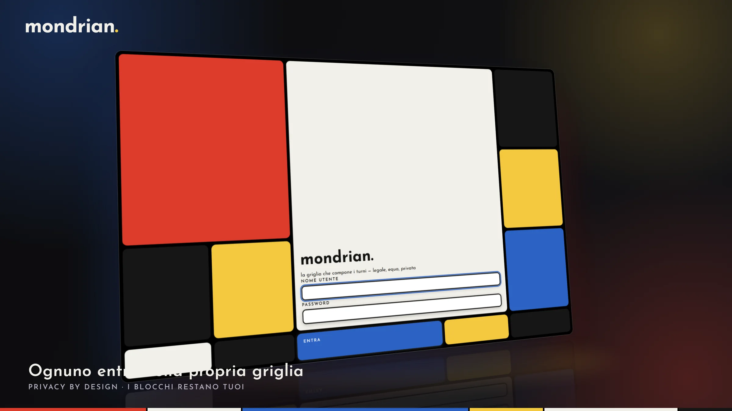 Ognuno mette i suoi blocchi, e nessun altro li vede